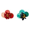 Parches de Tela Flor 3D Bordados con Cuentas Piezas de Concha de Imitación Cosidos a Mano Accesorios de Moda Accesorios Decorativos para Zapatos Sombreros En Stock Venta al por Mayor