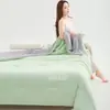 Colcha de Verano de Seda Fresca para Sueño Profundo 2026, Colcha de Verano de Color Sólido, Colcha de Aire Acondicionado, Colcha de Enfriamiento de Verano