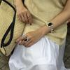 Pulsera de Cara Abierta de Obsidiana Estilo Ma Zong Tong para Mujer Nueva Estilo Chino Lujo Ligero Nicho de Alta Gama Pulsera Anillo Atmosférica