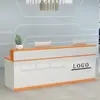 Liquidação Pintura Eletrostática Balcão de Recepção Moderno Loja de Roupas Barbearia Balcão de Bar Balcão de Caixa Recepção Frontal da Empresa Balcão de Recepção Simples