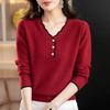 Suéter de Punto Personalizado Nuevo Retro de Color Contrastante con Cuello Semi Abierto para Mujer Estilo Fair Isle Perezoso Procesamiento de Suéter de Alta Calidad