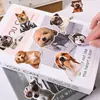 50 piezas de pegatinas con forma de cachorro, pegatinas de dibujos animados lindas, pegatinas decorativas, pegatinas de papelería, pegatinas de etiquetas
