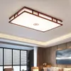 Nova luminária de teto para sala de estar estilo chinês, sândalo dourado, estilo chinês inspirado em Zen, estilo antigo para sala de jantar, quarto, escritório, luz LED de madeira maciça