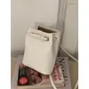 Bolsa Vermelha Simples Pequena Feminina 2025 Nova Moda Coreana Bolsa Saco Simples Versátil Bolsa de Ombro Transversal