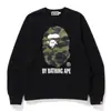 Sudadera con cuello redondo BAPE cabeza de mono tiburón estilo japonés de moda transfronteriza, unisex, corte holgado, manga larga, prenda exterior de otoño/invierno