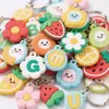 Fábrica de Origem Personalizado Série de Verão Refrescante em PVC Chaveiros de Borracha Macia Pingentes de Bolsa Personalizados Presentes Personalizados