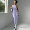 Macacão Europeu e Americano de Peça Única de Secagem Rápida Roupa de Yoga Justa Pescoço Pendurado no Ar Costas Lindas Sexy Esporte Fitness Mulheres Alta Elasticidade