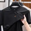 Ropa Sencilla para Hombre Tallas Grandes Manga Corta Holgada Verano para Hombre Estilo Nuevo Moda Cuello Redondo Casual Versátil Camiseta de Color Sólido