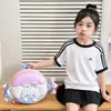 Mochila de dibujos animados con forma de conejo y caramelo para niños y niñas, con un diseño de color contrastante y un patrón de cáscara de huevo, un nuevo estilo de mochila pequeña para niños de preescolar