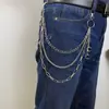 Joia Transfronteiriça Europeia e Americana Punk Metal Corrente Geométrica Crescente Corrente para Calça Hip Hop Tendência Cool Versátil Corrente de Cintura Masculina e Feminina Atacado