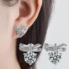 Pendientes de circonita de estilo coreano para mujer, temperamento distintivo de Corea del Sur, creativos y a la moda, con clip para las orejas, aretes sexys.