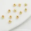 Hebilla de posicionamiento chapada en oro de 18k hebilla oculta olla a presión pulsera fija material de acabado para pulsera DIY hecha a mano joyería