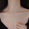 Collar de circonita Mobius para mujer, diseño avanzado de nicho simple, cadena de clavícula que combina con todo, collar de temperamento de lujo ligero a la moda