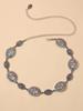 Cadena Metálica Cadena de Cintura Falda de Mujer Cintura Ajustada Traje Cinturón Decorativo Cubre Cintura Combinable Cinturón para Suéter Moderno
