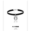 Lujo Ligero Nicho Estilo Dulce-Fresco Moda Nuevo Personalizado Gargantilla de Gato Cuero Cadena de Cuello Simple para Mujer