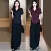 Camisa de Manga Corta Moderna y Elegante para Mujer, Nuevo Estilo de Verano, Corte Holgado, Oculta el Vientre, Adelgazante, Tendencia, Versátil, Top Ligero