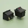 Interruptor basculante quadrado de 16A com base de cobre KCD4 três pinos duas posições com indicador de olho de gato interruptor basculante de energia