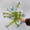 Simulación de flor de crisantemo de hierba de siete estrellas boda salón de bodas sala de estar flores decorativas 15 flores artificiales diente de león cebolla flores de simulación