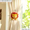 Cuerda para atar cortinas de león de dibujos animados, tira, cordón de amarre para decoración de sala de estar y habitación infantil, cordón elástico para fijar cortinas translúcidas