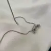 Colar de Aço Titânio, Pingente Espiral Geométrica Cool, Estilo Hip-Hop, Design Personalizado, Joia de Corrente para Clavícula