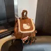 Bolsa Pequena Feminina Estilo Retro Fofo para Outono e Inverno Nova Mochila Estilosa 2026 Mochila Mini Super Popular