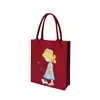 Bolsa Tote de Feltro Estampada com Desenho 2026, Bolsa de Feltro Fofa para Lembrancinha de Festa de Bebê para Tutoria e Cartões de Treinamento