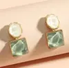 Brincos azuis irregulares de agulha de prata S925 novo design de nicho senso de luxo brincos brincos de temperamento exagerado atacado