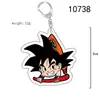 Llavero Acrílico Transparente Impreso por Ambos Lados Caricatura Regalo Pequeño Anime Dragon Ball Goku Mercancía Otro
