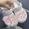 Aleación de Cristal Iridiscente de Alta Calidad Cadena de Perlas de Alta Gama Accesorio para Zueco Flor para Zapato Hebilla Decorativa Accesorio Hebilla para Zapato