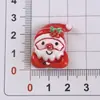 Serie Navideña de Dibujos Animados Accesorios de Resina Material Hecho a Mano DIY Soporte para el Cabello Pegatina para Taza Pegatina para Refrigerador Diadema Pegatina para Accesorios del Cabello