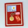 Oro Puro 999 Gama Alta Exquisito Regalo Día de San Valentín Chino 520 Paz y Alegría Princesa Por Favor Haz Galletas de la Fortuna para que Otros las Regalen Venta al por Mayor