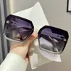 Gafas de Sol de Moda Clásicas, Estilo Callejero, Modernas y Únicas, Gafas de Sol Anti-UV con Aspecto Hermoso y Marco Grande para Mujer