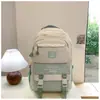 Nuevo Estilo Coreano Simple Estudiante de Secundaria de Primer Año Mochila Escolar para Estudiantes Nuevos Estilo Campus Americano Mochila de Gran Capacidad Reductora de Carga