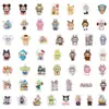 50 Adesivos Labubu Graffiti Fofos para Copo d'Água Celular Adesivos Decorativos à Prova d'Água Desenho Animado Labubu Adesivos Atacado