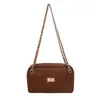 Bolsa de Corrente Suede de Alto Valor Retrô para Comércio Exterior Feminina Outono Inverno 2026 Nova Pequena de Nicho Simples Bolsa de Ombro Bolsa de Braço