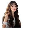Peluca para Mujer Rojo de Internet Rizo de Lana Japonés Lolita Larga Rizada Japonés Jk Rizo Flequillo Cobertura Completa de Cabeza Peluca para Niñas