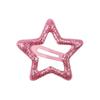 Nuevo Pasador BB para Cabello Suelto Infantil Estrella de Cinco Puntas de Color Caramelo Europeo y Americano Pinza con Borde Goteante de Pintura al Horno Accesorios para el Cabello Transfronterizos 2390