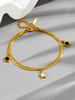 Estilo Coreano Nova Chegada Estrela de Cinco Pontas Concha Colar Ouro 18K Feminino Luxo Leve Design Nicho Sofisticado Conjunto Simples de Pulseira