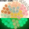 Simulação mini fofa luminosa boneca ovo casca quebrada decoração luminosa criativa resina feito à mão acessórios DIY