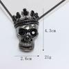 Kuisha retro Halloween Crown crânio carro saída de ar diy acessórios de liga de telefone móvel shell acessórios de strass