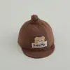 Super Lindo Sombrero de Sol para Bebé Bordado con Letra 2025 Nuevo Estilo Sombrero para Niños y Niñas Venta al por Mayor Lindo Oso Sombrero de Ala Suave Transfronterizo