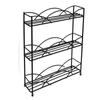 Estante de cocina de hierro forjado Estante de almacenamiento de cocina Estante de almacenamiento de cocina Estante de condimentos montado en la pared