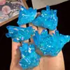 Atacado de Aglomerados de Cristal Naturais, Aglomerados de Cristal Azul, Aglomerados de Cristal Branco, Enfeites para Aquário, Artesanato em Cristal, Enfeites Desmagnetizantes