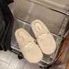 Zapatos suaves y de aspecto de hada para mujer, nuevos zapatos de algodón de suela blanda estilo coreano otoño/invierno 2026, mocasines planos con forro de felpa