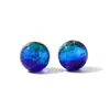 Cuentas de Cristal con Foil Plateado Degradado Luminoso de Doble Cara Cuentas Redondas Cielo Estrellado Cuentas Sueltas Accesorios para Joyería DIY Materiales Hechos a Mano