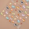 Redanco Nuevo 5D Estampado Dibujos Animados Gato Galleta Carcasa Luz Uñas Arte Pegatina Uñas Estéreo Pegatina Dr-1192