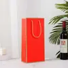Em estoque bolsa universal de alta qualidade para vinho tinto bolsa de mão criativa para uma ou duas garrafas de vinho embalagem de presente transfronteiriça bolsa atacado