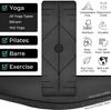 Esterilla de yoga transfronteriza antideslizante de caucho natural PU profesional para fitness en casa para mujeres, absorción de impactos, aislamiento acústico, deportes, baile engrosado