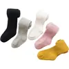 Leggings infantis transfronteiriças, meias-calças para meninas, coleção primavera e outono, cor sólida, cintura alta, para bebês usarem ao ar livre, atacado e dropshipping para exportação