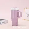Amazon 304 nuevo acero inoxidable mini taza asa taza de coche taza de hielo con taza de pajilla al por mayor